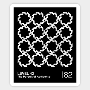 Level 42 / Minimalist Graphic Artwork Design Magnet